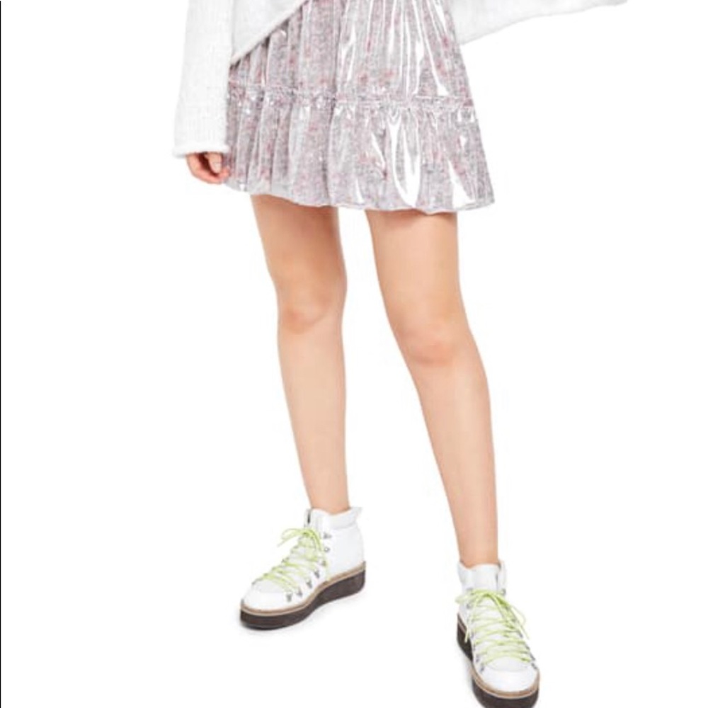 Free people in a bubble mini skirt